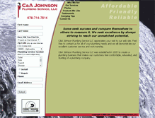 Tablet Screenshot of cajplumbing.com